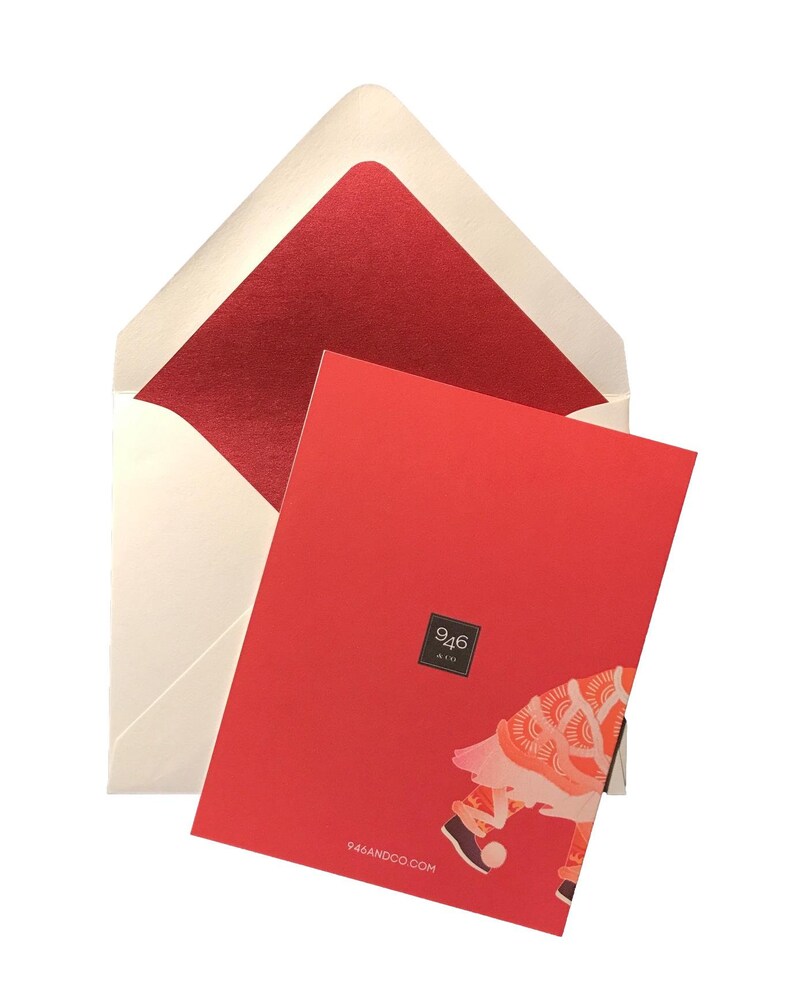 Chinese Lunar New Year Greeting Card Celebrate Good Health Etsy