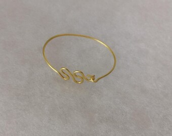 Bracelets manchette métal bronze