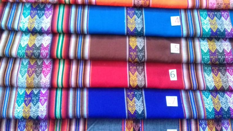 Peruvian Fabric by the metre SMALL orders shipped from UK image 3