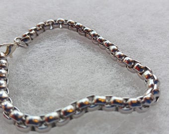 Bracelet chaîne en acier