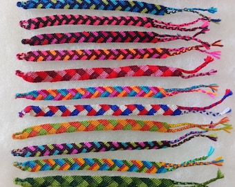 Bracelets d'amitié faits main alpaga petit point de cheminement péruvien