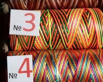 Bobine de cordon en nylon macramé multicolore/fil 1 mm