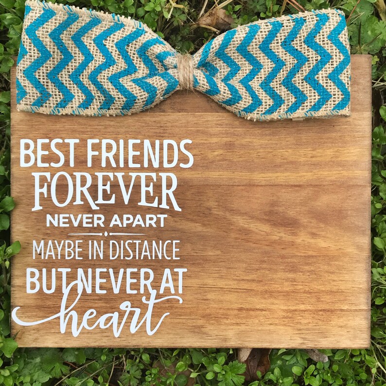 Best Friends Forever Never Apart Maybe in Distance but Never Etsy