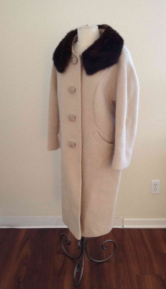 Gorgeous Roos Atkins Mink Winter Coat // Beige wi