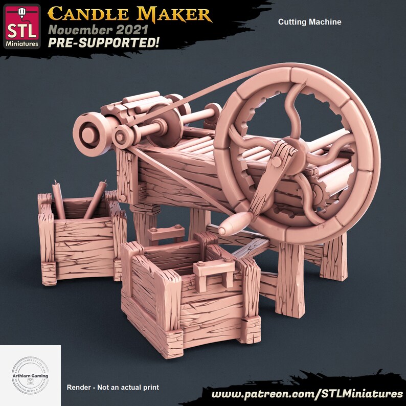 Candle Maker Set STL Miniatures DND Pathfinder RPG Etsy