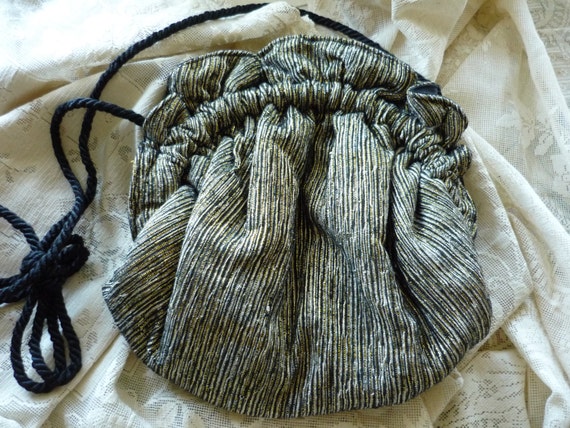 Black and Gold Thread Evening Bag by Grace Chuang - image 1