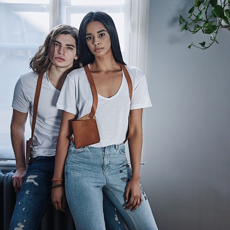 Leather Harness /body Harness/harness With Bag/harness Etsy