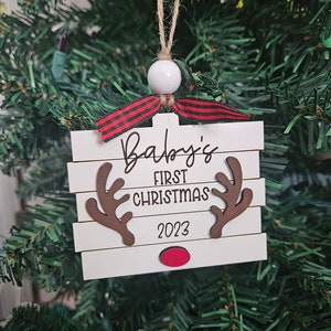 Baby's First Christmas ornament - new baby gift - baby shower