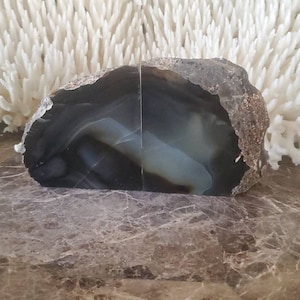 Agate Bookends - Bookends - Bookend - Book End - Geode - Rock Bookends - Quartz Bookend - Crystal Bookends - Quartz - Crystal - Agate