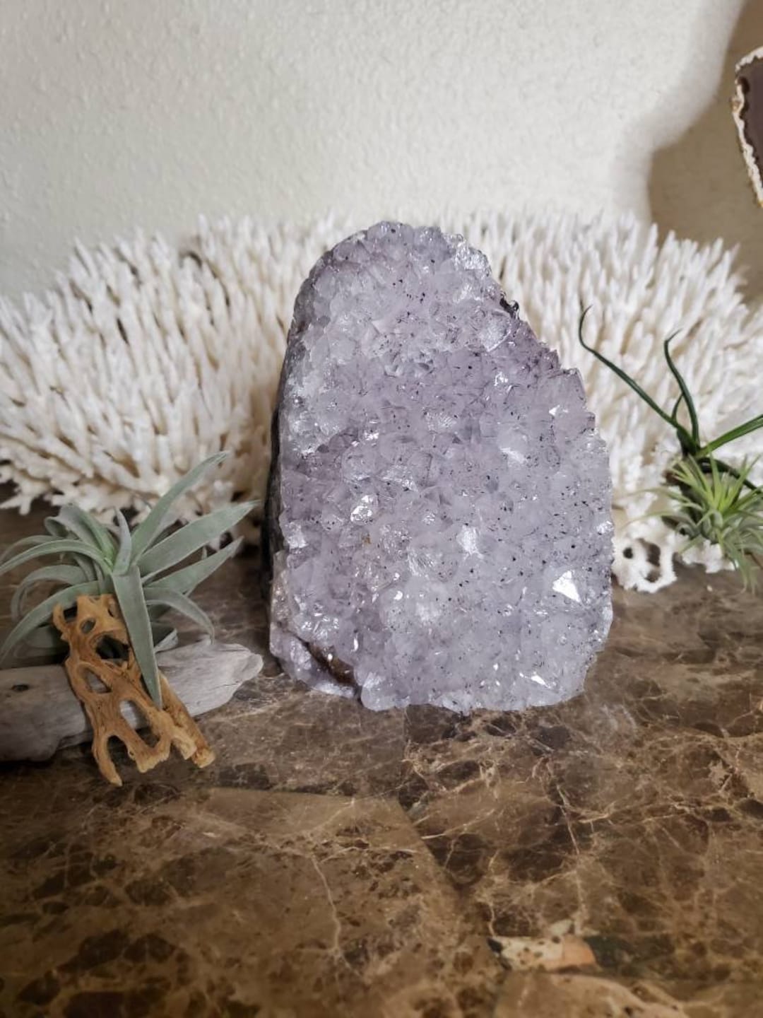 Amethyst Cluster Lamp: Natural Crystal Geode Night Light - Etsy