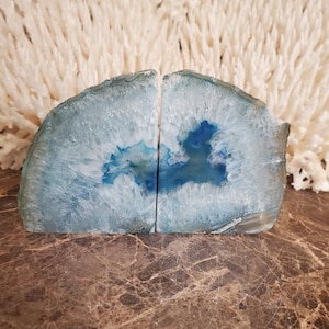 Agate Bookends - Bookends - Bookend - Book End - Geode - Rock Bookends - Quartz Bookend - Crystal Bookends - Quartz - Crystal - Agate