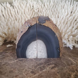 Agate Bookends - Bookends - Bookend - Book End - Geode - Rock Bookends - Quartz Bookend - Crystal Bookends - Quartz - Crystal - Agate