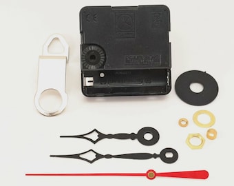 Mini Quartz Silent Clock Movement Several Shaft Length Options ELI TERRY Hands