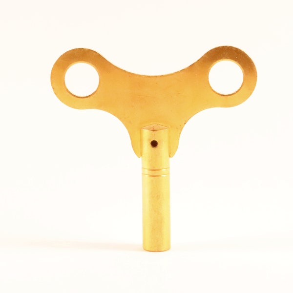 Clock Winding Key Winder Solid Brass Sizes from 2.25 mm to 6.25 mm Size 0 to 16 For Mechanical Wind Up Clocks