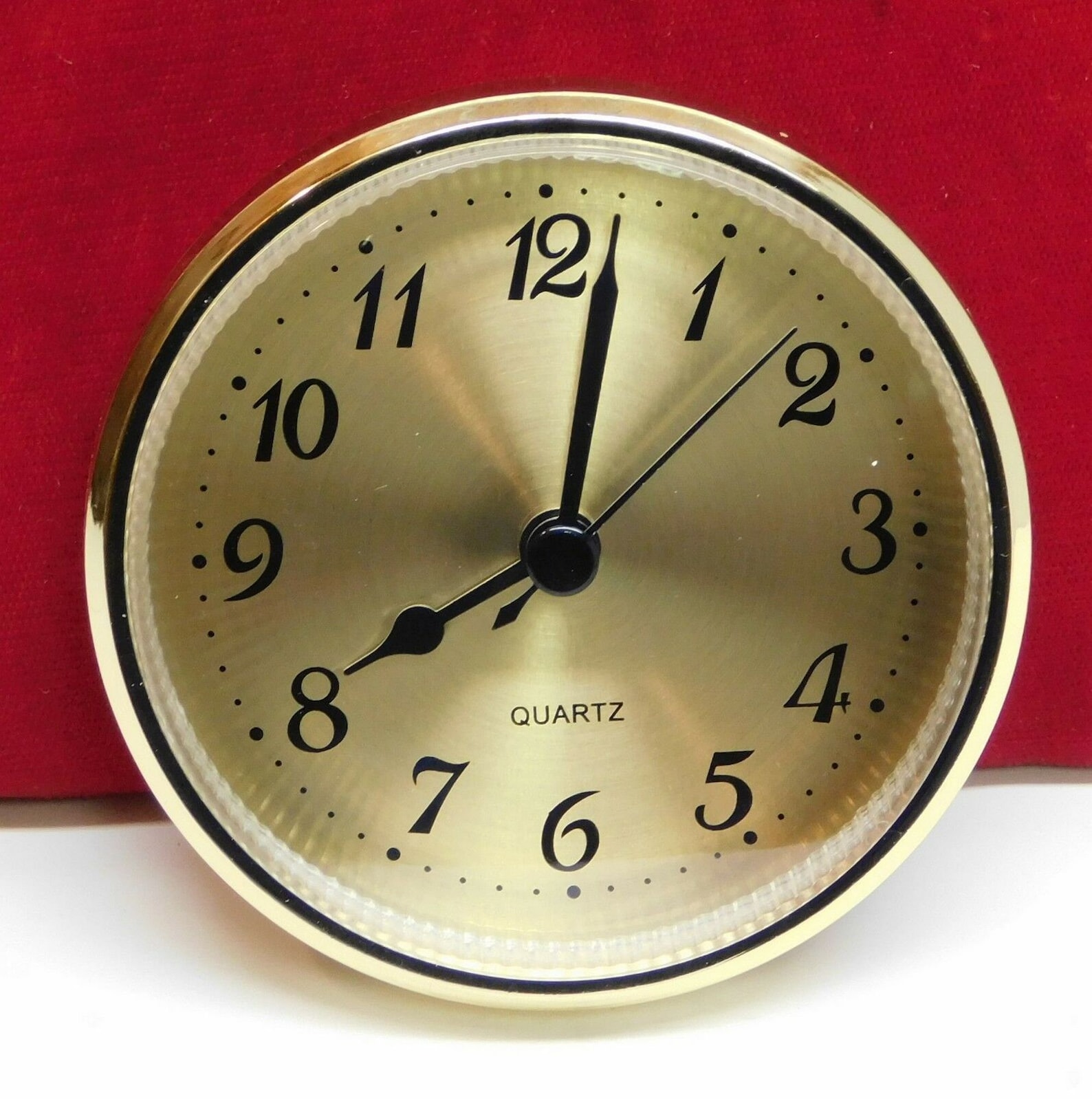 3 1/2 Quartz Clock Insert Fit up Movement 90 Mm Gold Etsy