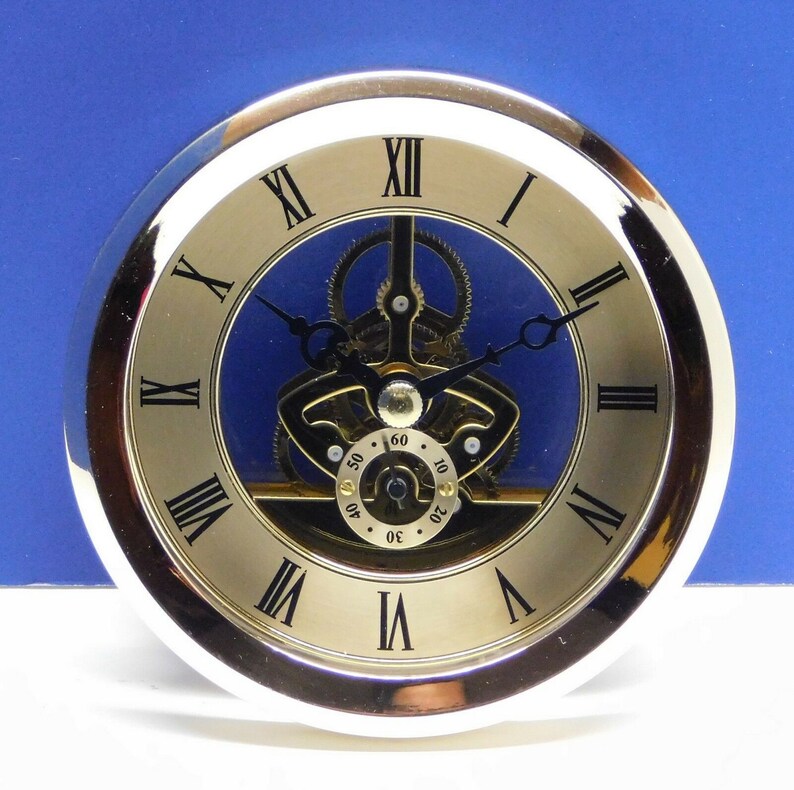 Skeleton Insert Clock Movement NEW Quartz Battery Fit up 4 Etsy