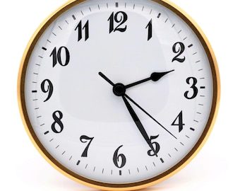 4 1/4" Quartz Clock Insert Fit Up Movement 108 mm White Arabic Dial GWA4.25