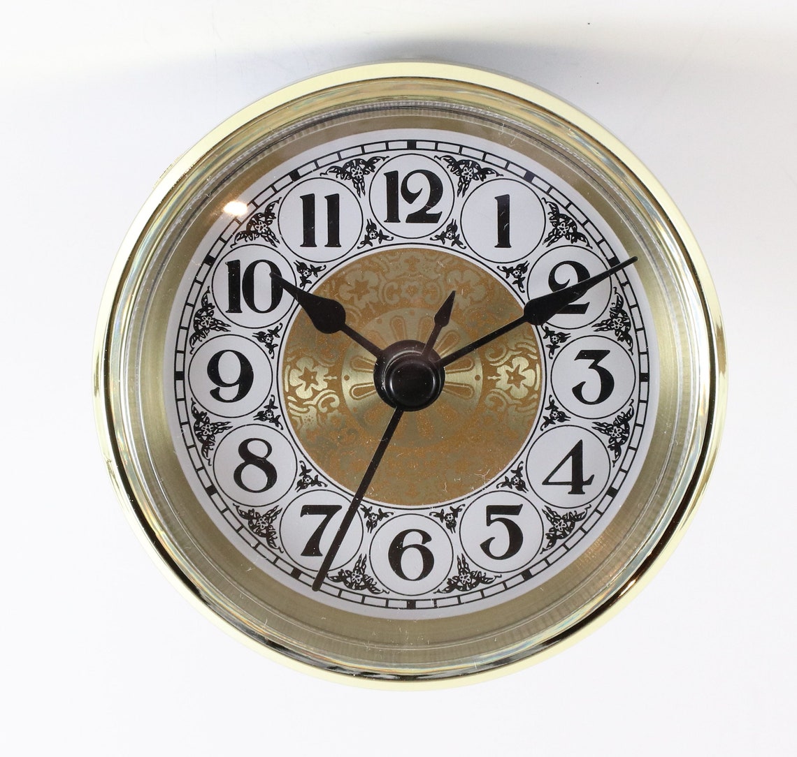 2 3/4 Quartz Clock Insert Fit up Movement 70 Mm Fancy Etsy