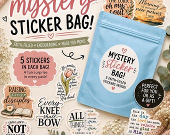 Pack d'autocollants mystère ! (5 autocollants surprises de 5 cm inclus)
