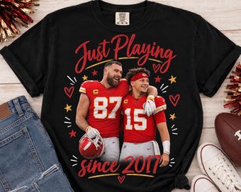 Design de t-shirt KC Chiefs Mahomes & Kelce (téléchargement numérique instantané) PNG