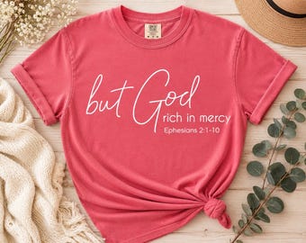 T-shirts « Mais Dieu, riche en miséricorde » (téléchargement numérique instantané) PNG