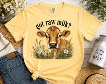 Vous avez du lait cru ?! Design de t-shirt (téléchargement numérique instantané) PNG