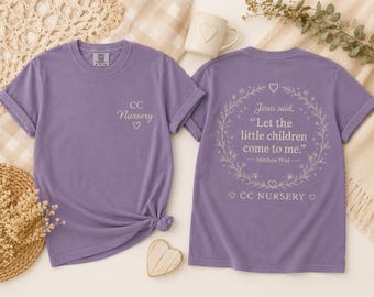 Modèle de t-shirt CC Nursery (téléchargement numérique instantané) PNG