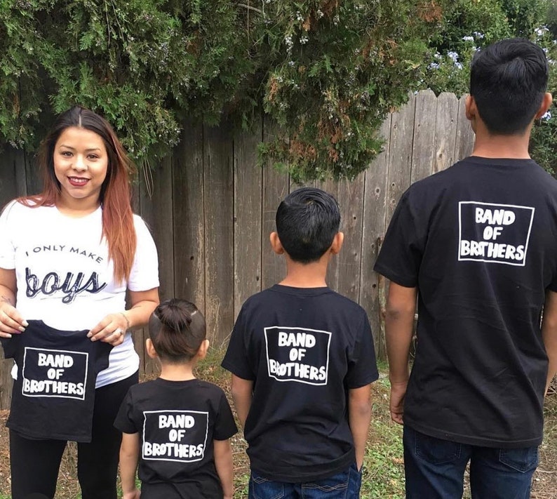 pregnancy announcement gender reveal big brother shirt sibling shirt Band of Brothers tshirt brother tshirt little brother shirt