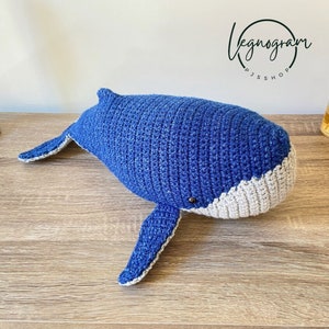 Big Blue Whale Crochet Pattern, Whale Amigurumi Pattern, Crochet Whale Amigurumi Pattern, Crochet Whale Pattern, Animal Amigurumi