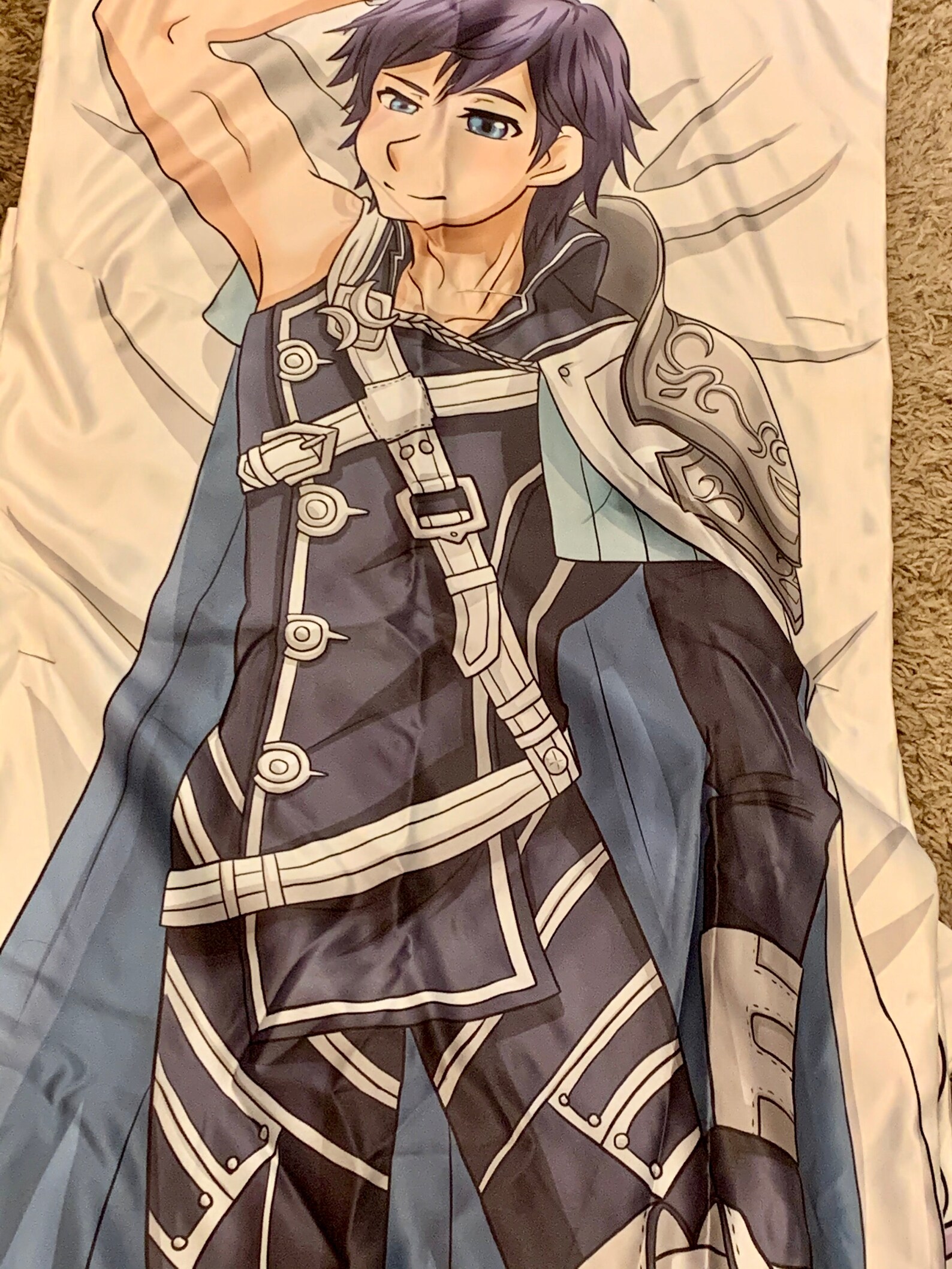 Chrom Dakimura body pillow peach skin fabric fire emblem Etsy