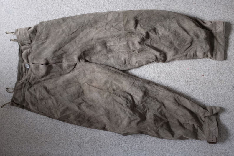 26W 20L Soft Brown Suede Vintage Britches