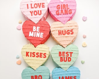 Personalized Heart Mini Pinata | Valentine's Day Party Favor
