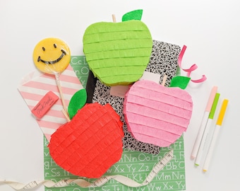 School Apple Mini Pinata | Teacher Gift, Back to School Party