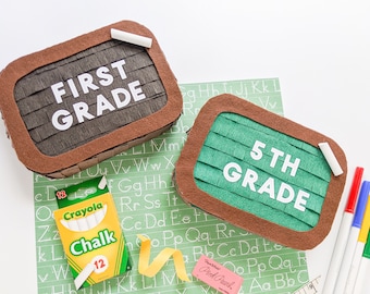 Grade Level Chalkboard Mini Pinata | Back to School Gift