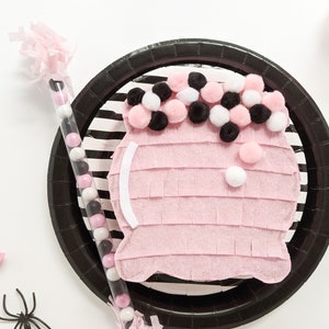 Pink Cauldron Mini Pinata | Halloween Party Favor