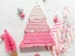 Sparkly ombre pink Christmas tree pinata gift:| ONE pinata | stocking stuffer, holiday party favor, girl Christmas gift, iridescent tinsel 