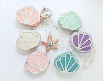 Pastel Seashell Mini Pinata | Mermaid Party Favor