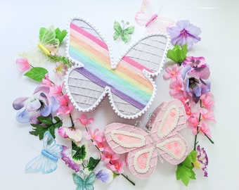 Pastel Rainbow Butterfly Mini Pinata | Fairy Party Decor