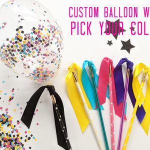 Colorful Paper Balloon Sticks