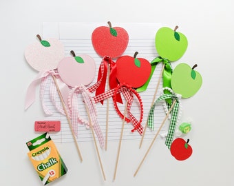 Apple Wand Photo Prop, Back to School Decor, Teacher Gift