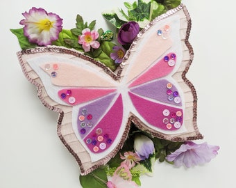 Pink Purple Ombre Butterfly Mini Pinata | Fairy Party Decor