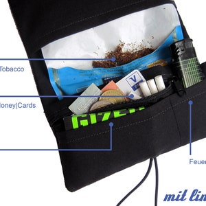 Tobacco pouch with drops motif image 7