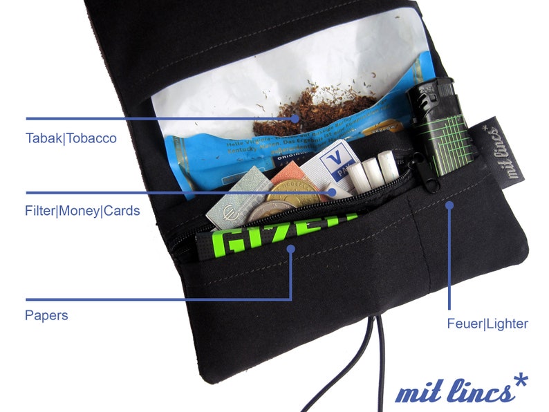 Tobacco pouch with drops motif image 7