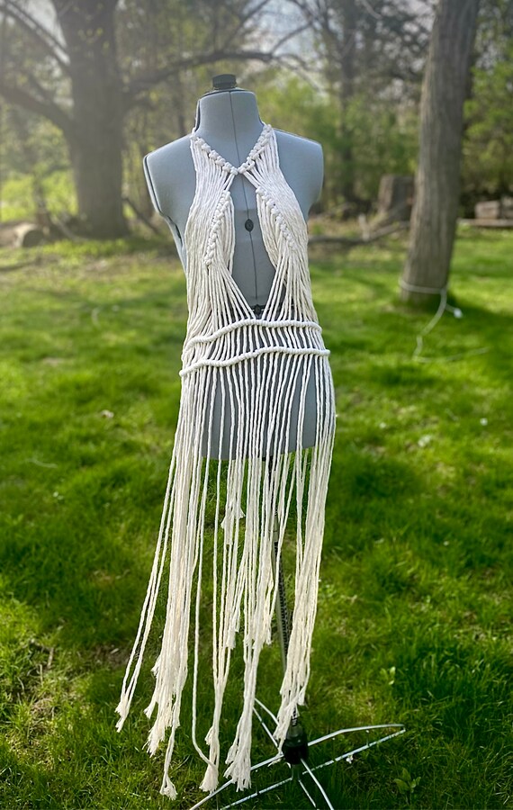 Macrame Swimsuit/Beach coverup Etsy