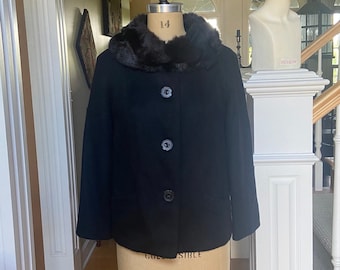 Vintage 1950s Carol Brent Wool Blazer / Jacket