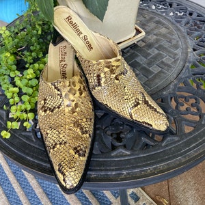 Qupid snakeskin mules new arrivals