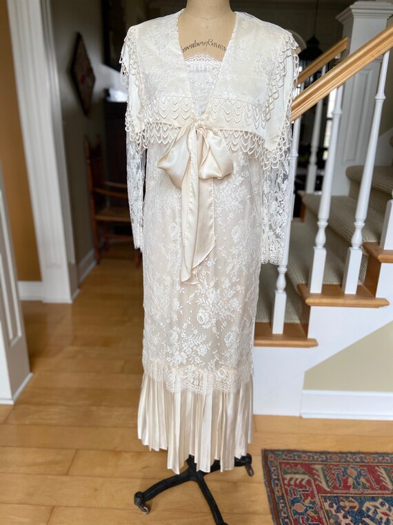 Vintage Jessica McClintock Bridal Wedding Dress Iv