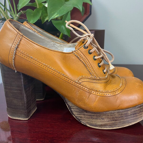 mens vintage platform shoes