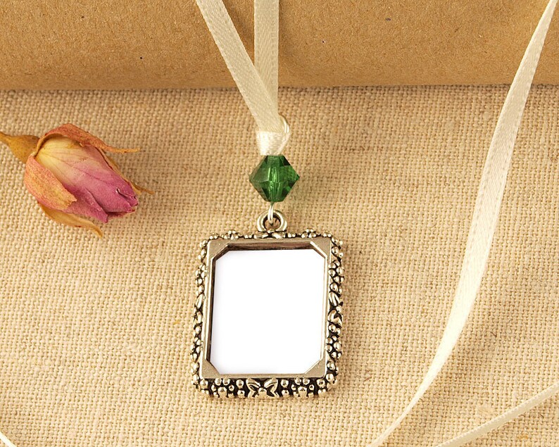 Wedding Memorial Bouquet Photo Charm Picture Frame Charm for Etsy