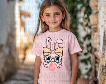 Conception chrétienne de lapin de Pâques PNG bubblegum